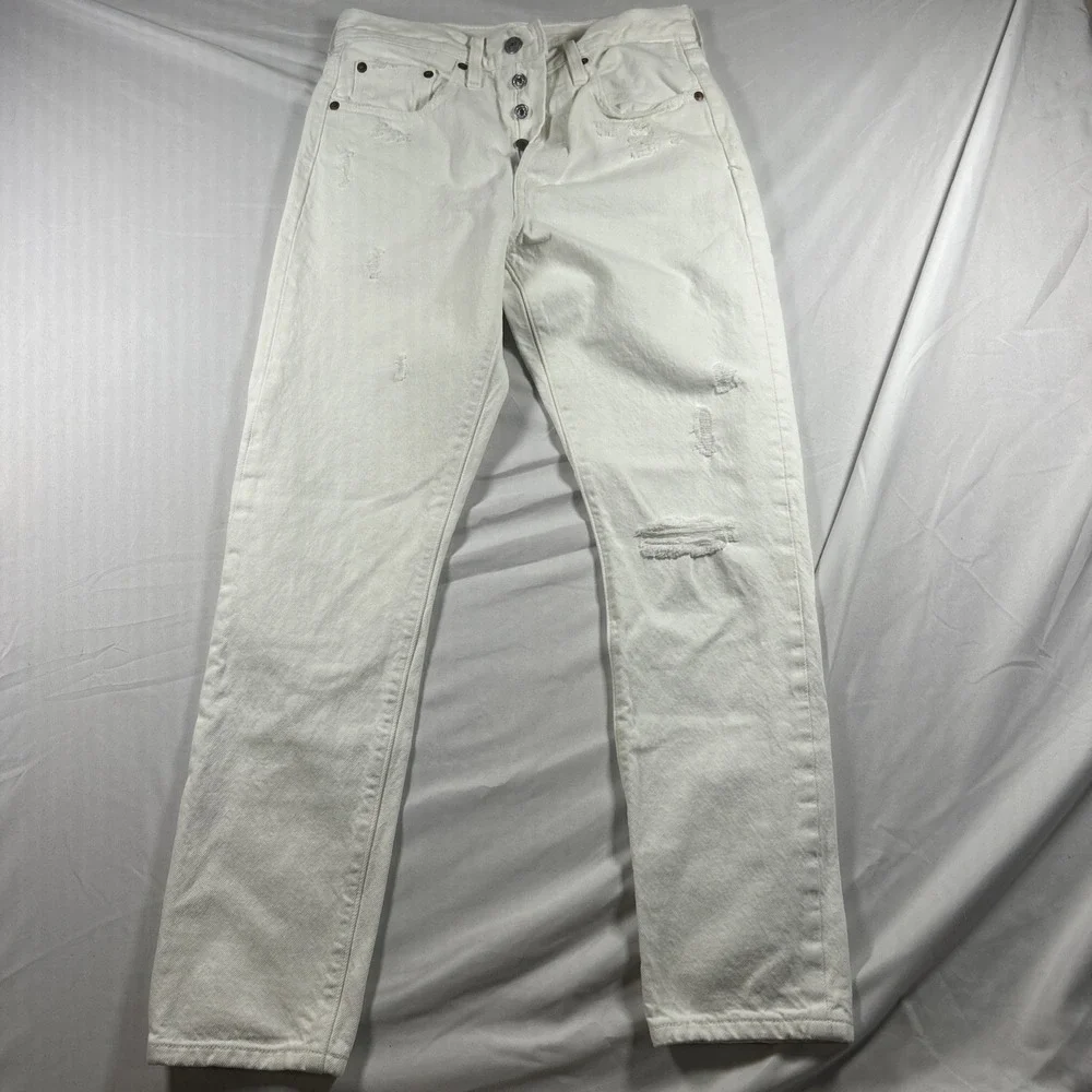 Levi's Premium 501 San Francisco Jeans White Wash 28x27